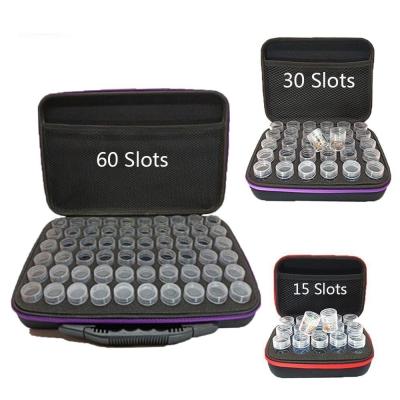 China Europe HUACAN Multifunctional Bead Storage Bottle Purse 15/30/60 Slots Tool Kits Diamond Painting Accessories Diamond Embroidery for sale