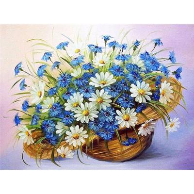 China Modern Fashion of DIY Diamond Art Painting Kits Flower Wholesale Diamond Mosaic Full Daisy Modern for sale