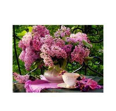 China Modern Low Price Simple Beautiful 5d Diy Diamond Painting Pink Flower for sale