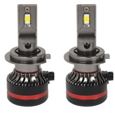 China V15 H4 H7 Automobile Led Headlight Size High Power Mini Supper Bright 6000K 8000LM Car Led Headlight Bulb Universal for sale