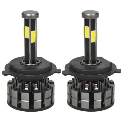 China Auto V6 Led Headlight COB Chips Super Bright Waterproof IP68 6000K 8000LM 6 Sides H4 H7 H11 Universal for sale