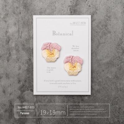 China Vibrant Pansy Iron-On Patches – Hand-Painted Art, All-Season Style & Effortless Customization for sale