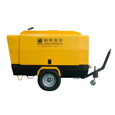 China PLC Touch Screen Control Two Stage Screw Compressor For Slope Tamping And Planting for sale