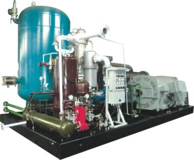 China Two Stage Rotary Screw Gas Compressor , Skid Mounted Oil Injected Screw Compressor for sale