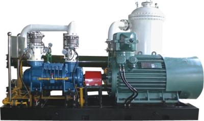 China 9 Bar Water Injected Recycling Process Gas Screw Compressor , Rotary Screw Gas Compressor for sale