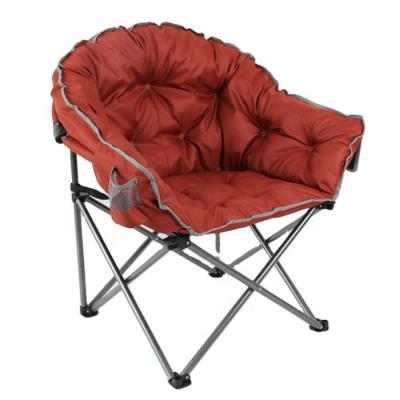 China Modern Wholesale Indoor Oversized Comfortable Sofa Padded Chairs Round Chair Moon Foldable Chair for sale