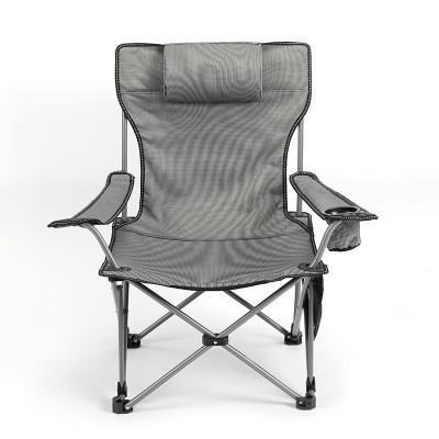 China Modern alu folindg camping chair with plastic armrest for sale