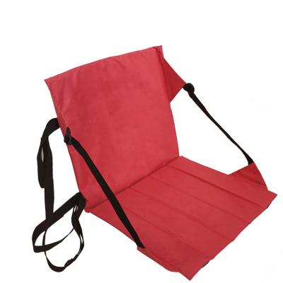 China Stadium Cloth Padded Chair Outdoor Portable Folding Picnic Beach Chair Easy-Carry Custom Mat for sale