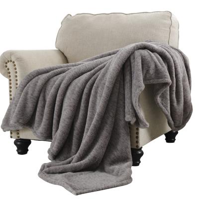 China Cozy Hide Sofa Throw Friendly Blanket and Suitable for Winter Blankets, Dark Gray Funny Minky Stitch Sheep Puffy Blanket for sale