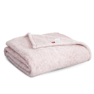 China Large Portable Soft Queen Size Bedspread Blanket, Cozy High Quality Throw Baby Boy Dusty Pink Blanket for sale