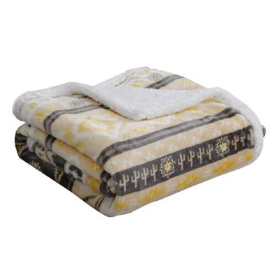 China Skin Friendly Solar Air Baby Warm Flannel Receiving Native Woven Tapestry Branded Throw Blanket for sale