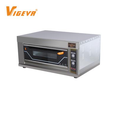 China Hotels Single Platform Commercial Pizza Industrial Baking Electric Bread Oven For Bakery for sale