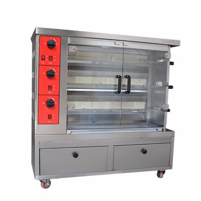 China Hotel Commercial Use Chicken Rotisserie Industrial Gas Oven Grill for sale