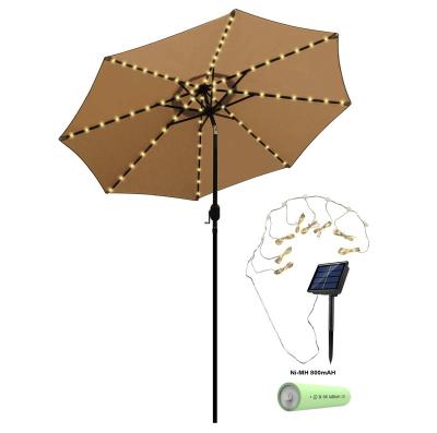 China Garden Center Pole Modern Table Support Umbrella Automatic Solar Umbrella With Led Lights Or Directly Charge Patio Umbrellas for sale