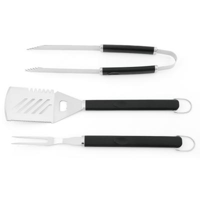 China 2021 New Design Easily Cleaned Stainless Steel Grilling Tools Fork Clip 3pcs BBQ Tool Kit for sale