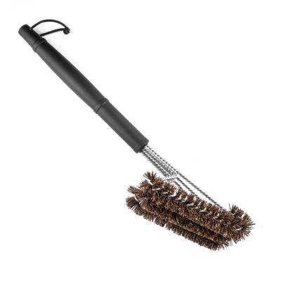 China Easily Cleaned Free Handle Black Bristle Brush PP Brush Barbeque BBQ Grill Cleaning Palm Brush BBQ Grill Brush Easily Cleaned for sale