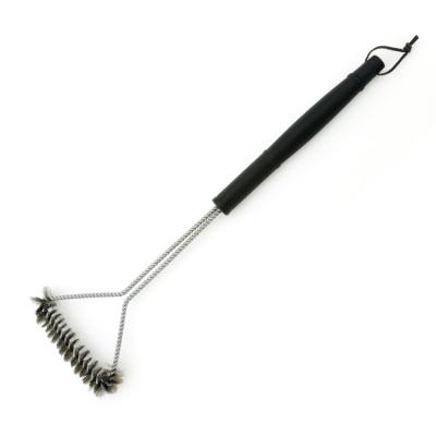 China Professional Outdoor Barbecue Grill Brush Easily Cleaned Clean BBQ Brush With PP Handle for sale