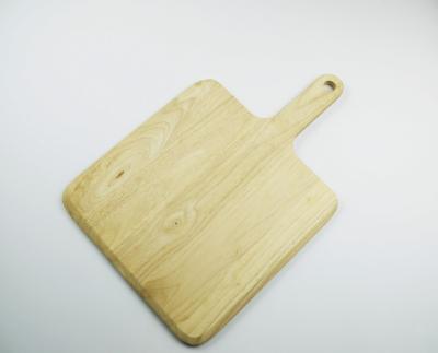 China Dustproof Wooden Skin Nature Pizza Rubber Wood Pizza Skin and Cutting Board for sale