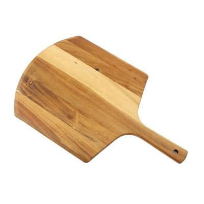 China Hot Selling Disposable Customize Acacia Wood Cutting Board BBQ High Quality Pizza Skin For Oven for sale