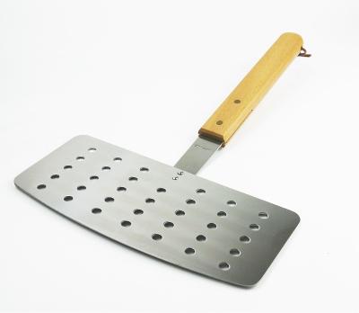 China Dustproof Wooden Handle Large BBQ Spatula for sale