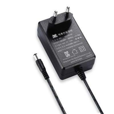 China 12v 1a korea kc plug power supply certificated ac dc power adapters 12v 1a power adapter GQ12 for sale