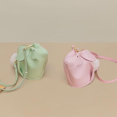 China Fashion\Wholesale Cute Rabbit Genuine Leather Handbags Comfortable\Durable For Women Fashion Cowhide Leather Shoulder High Quality Handbags for sale