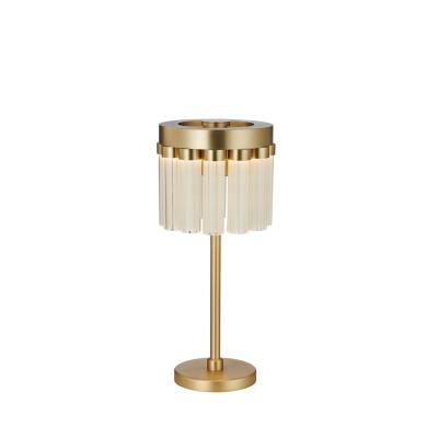 China Handmade Modern Luxury Gold Decorative Light Home Office Bedroom Living Room Decor Fancy Glass Led Table Lamp for sale