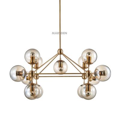 China Modern Modern Brass Bubble Shape Chandelier Living Room MARSDEN Lamp Luxury Hotel Hanging Chandelier for sale