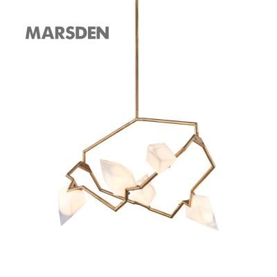 China MARSDEN LED G9 Shade Chandeliers Modern Luxury Modern Brass Glass Glass Chandelier Light for sale