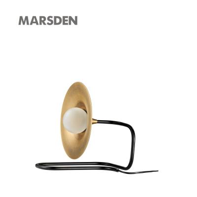 China MARSDEN modern table lamp for sale low price elegant aluminum brass black color indoor table lamp for sale