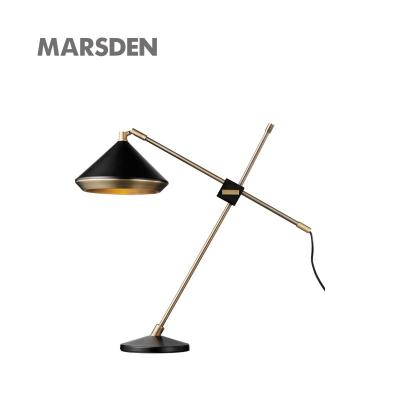 China MARSDEN modern aluminum indoor modern restaurant fashion hotel simple white black table lamp for sale