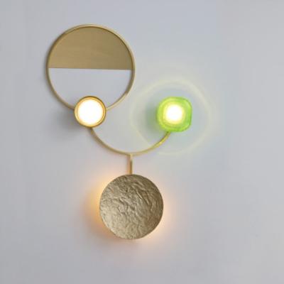 China Modern Modern Restaurant Fashion Hotel Home Interior Decoration Decorative Brass MARSDEN LED Antique Wall Lamp for sale