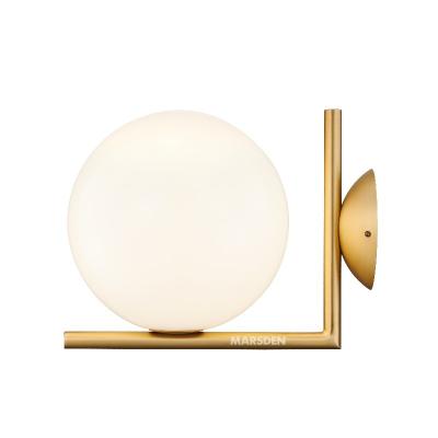 China MARSDEN Style Modern Bedroom Bedside LED Decorative Globe Light Nordic Wall Lamp for sale