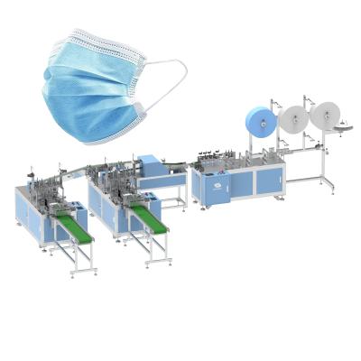 China Full Automatic Factory Surgical Medical 3ply Face Mask Making Machine Production Equipment for sale