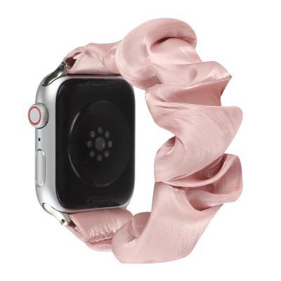 China Custom Scrunchie 38 40mm Fashion Designer Elastic 42 44mm Watch Band For Apple Watch Series 6 5 4 3 2 1 for sale