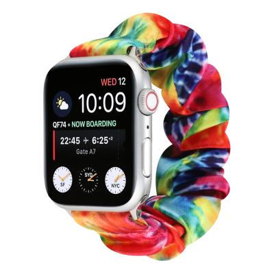 China Classic Low Prices Wholesale 38mm/42mm Iwatch Elastic Band For Apple Watch Band Scrunchie For Smart Watch Strap for sale