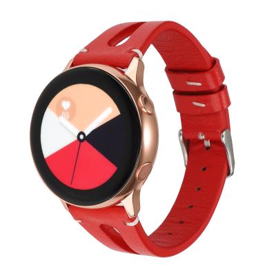 China Fashion\Popular Luxury Dress For Samsung Galaxy Watch Active2 Bands / Watch Strap 42mm Genuine Leather Band, 22mm Replacement Strap Smartwatch Strap for sale