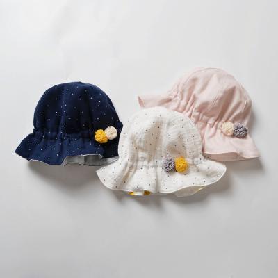 China Comfort Kids Fashion Girls Summer Flower Bucket Hat Spring Sun Hat Toddler Baby Cute Outdoor Child Fisherman Hat for sale