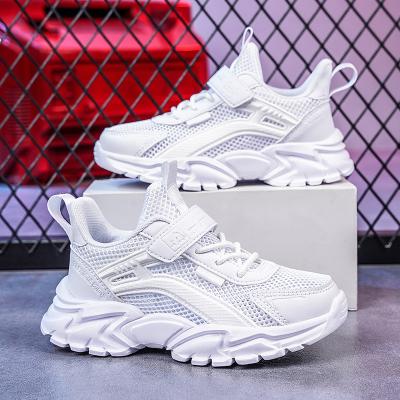 China HOT Child STUDENT Sports Shoes Size 28-39 Breathable White Mesh Boys Soft Soled Sneakers For Kids Summer Sneaker for sale