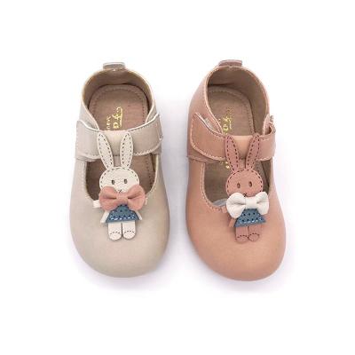 China Flat Top Grade Custom Design Cute Cartoon Ballet Kids Fashion Rabbit Flat Shoes For Babies for sale