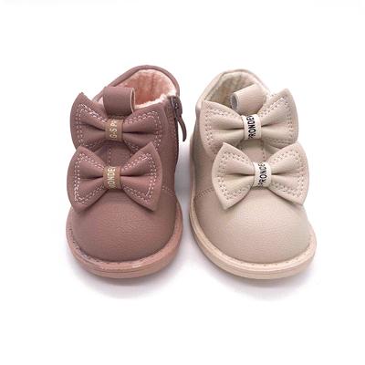 China 2020 new style s2020 new style down thermal inner winter boots cute bowknot decoration for kids girls baby boots for sale