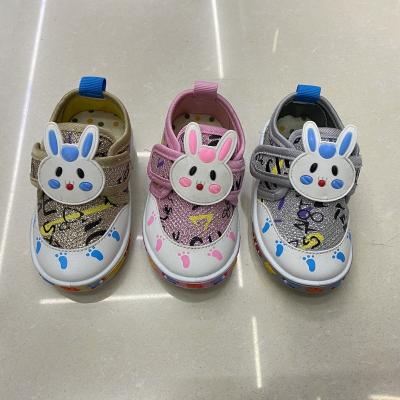 China Hot Selling New High Top Injection Baby Rabbit Band Kids Shoes Magic Cute Cheap Flat Kids Shoes India Southeast Asia Russia for sale