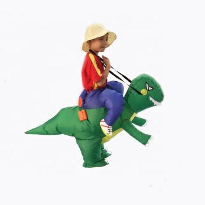 China Party Halloween Carnival Costumes Kingdom Wholesale Kids High Quality T-Rex Halloween Inflatable Rider Party Mascot Walking Dinosaur Costumes for sale