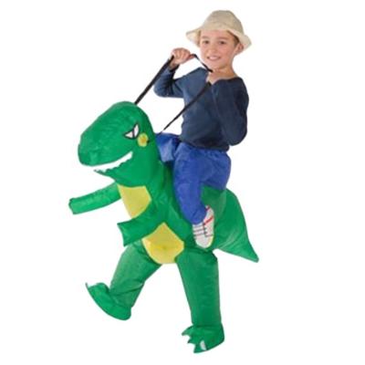 China Party Halloween Carnival Costume Maker Supply New Alien Child Walking T-Rex Dinosaur Costume Skeleton Inflatable Costume for sale