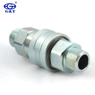 China Carbon steel 1/2 inch ISO 7241-1A external sparex merlo interchange male threaded hydraulic cylinder agricultural port quick coupling for sale