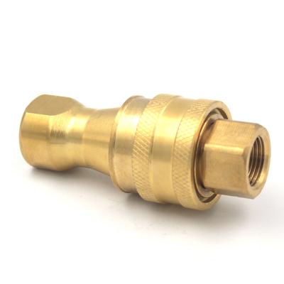 China Copper KZD 3/8 Inch Brass Quick Coupling For Air And Gas Hose Quick Connecting for sale