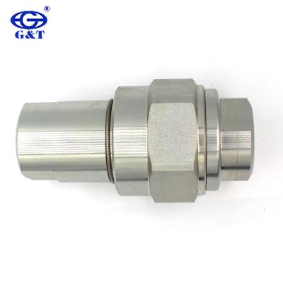 China GT-L1 1 Inch Carbon Steel NPT BSP Threaded Type 7000 PSI Exchange Hydraulic Quick Coupler GT-L1 GROMELLE 6000 Eaton W6000 for sale