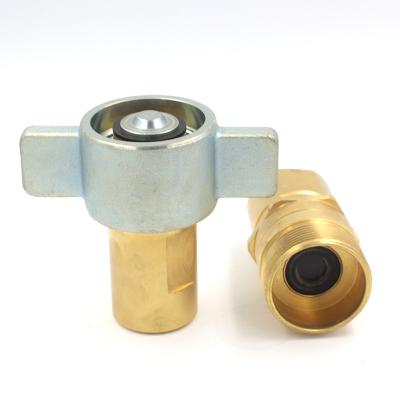 China Carbon Steel 1 Inch NPT Parker 5100 Exchange Brass Body Quick Coupler For Truck And Trailer Hydraulics for sale