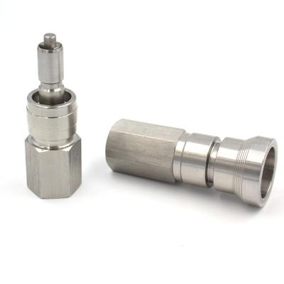 China Meter& Lathe GT-QC Stainless Steel Quick Connect QC Series Swagelok Interchange Coupling For Meter Lathe for sale