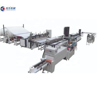 China Factory Tissue Paper Making Machine Automatic Toilet Paper Rolls Industrial Roll Production Line for sale